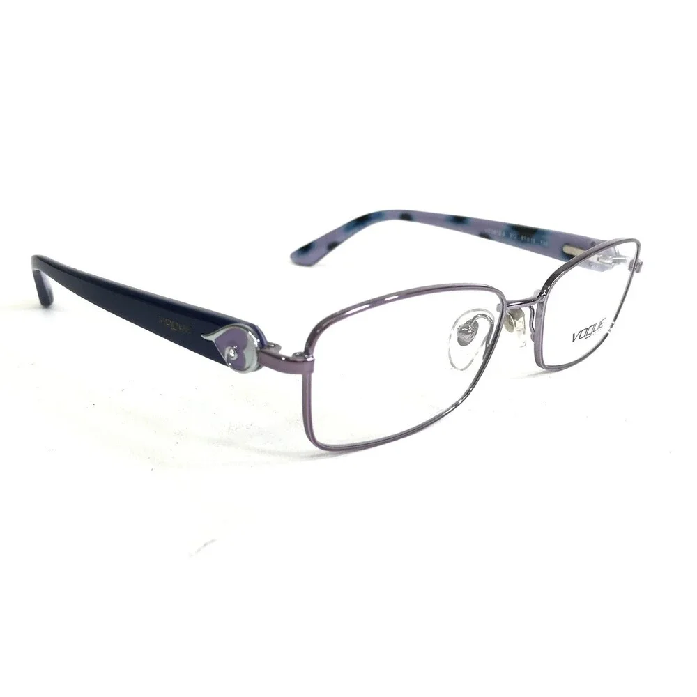 Vogue Eyeglasses Frames VO3812-B 612 Blue Purple Cat Eye Wire Rim 51-16-135